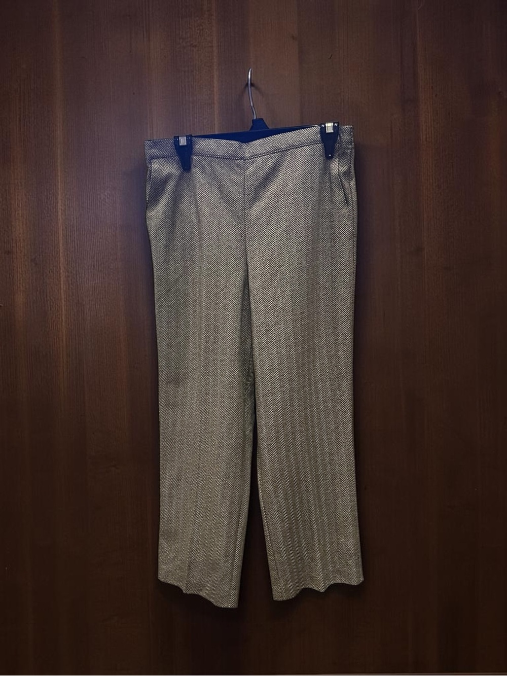 Alfred Dunner Petite 14P Herringbone Pull-On Dress Pants – 2 Pair NWT